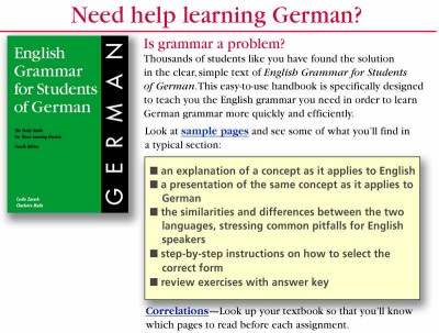 english grammar for students of german