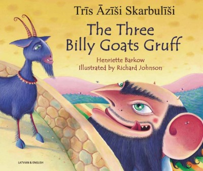 The Three Billy Goats Gruff in Latvian & English (PB)