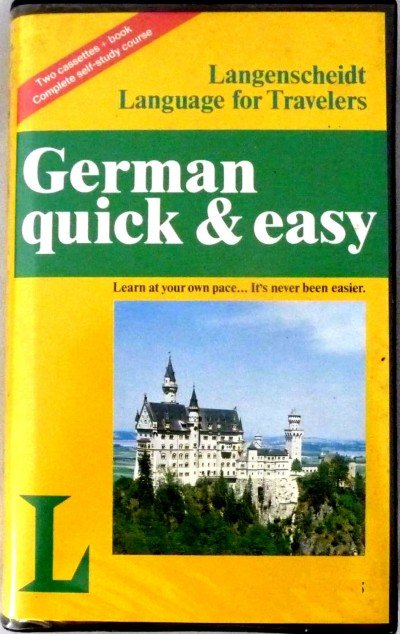 German Quick & Easy (Langenscheidt Language for Travelers) (Paperback & Audio Cassettes) (ONE LEFT!)