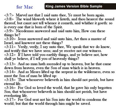 Bible - King James Version in English for Mac