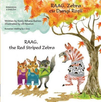Raag the Red Striped Zebra in Romanian & English (PB)